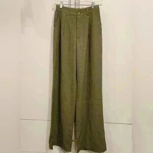 AEL Amy Enjoy Life High Waist Straight Barrel Broad-Legged Trousers Pants $69